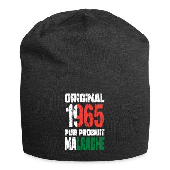 Anniversaire 60 ans - Original 1965 - Malgache - Bonnet en jersey - charbon - Devant