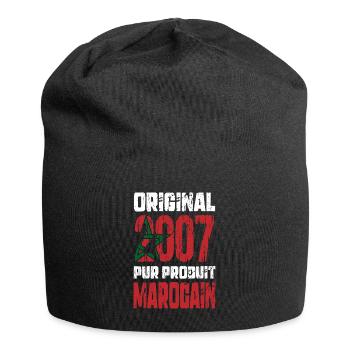 18. Geburtstag - Original 2007 - Marokkanisch - Jersey-Beanie - Schwarz - Vorne