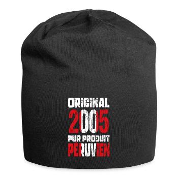 20-jähriges Jubiläum - Original 2005 - Peruanisch - Jersey-Beanie - Schwarz - Vorne