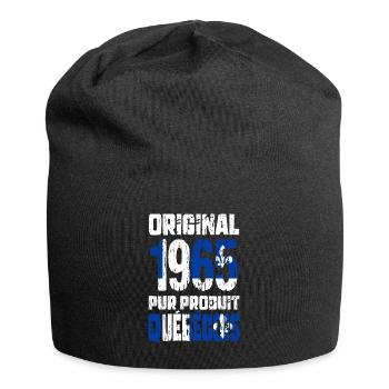 Anniversaire 60 ans - Original 1965 - Québécois - Bonnet en jersey - noir - Devant