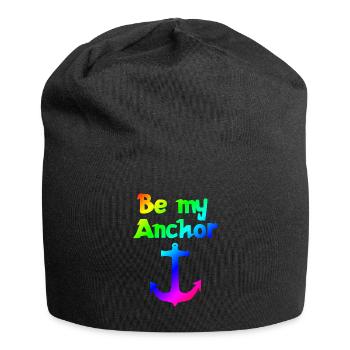 Be my anchor | Relationship | Dear | Partnership - Jersey Beanie - black - Front