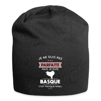 Je ne suis pas parfaite mais je suis Basque - Bonnet en jersey - noir - Devant