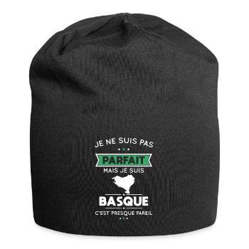 Je ne suis pas parfait mais je suis Basque - Bonnet en jersey - noir - Devant