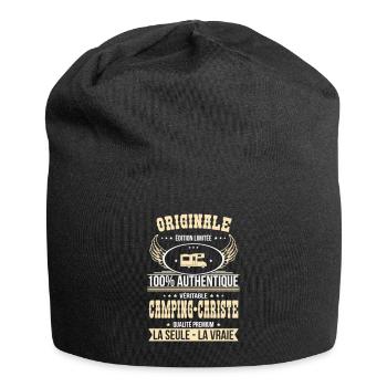 Authentique et véritable camping-cariste Originale - Bonnet en jersey - noir - Devant