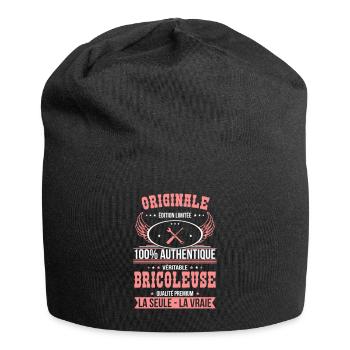 Authentique et véritable bricoleuse - Originale - Bonnet en jersey - noir - Devant