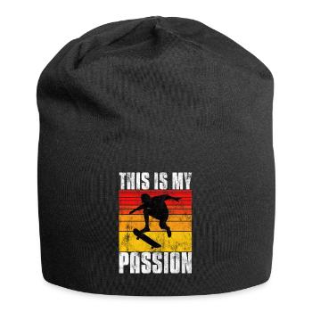 This is My Passion Skateboard Skateboarder Skate - Bonnet en jersey - noir - Devant