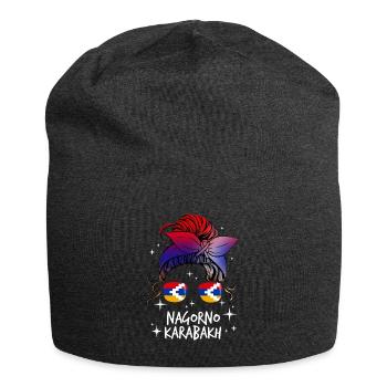Haut-Karabakh - Bonnet en jersey - charbon - Devant
