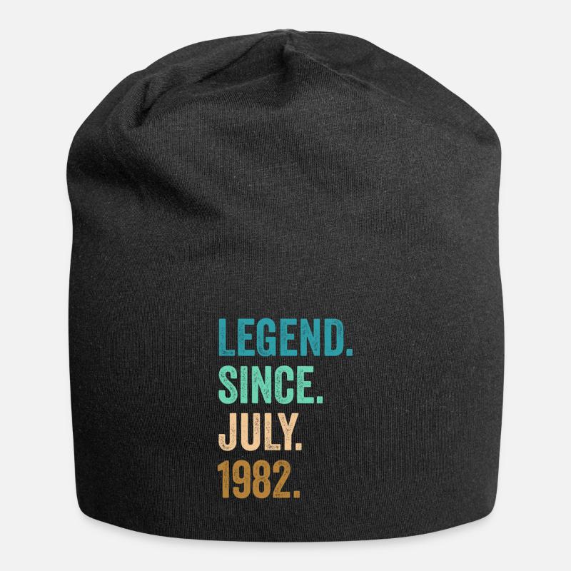 Legend Since July 1982 40. Geburtstag - Jersey-Beanie - Schwarz