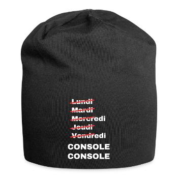 week-end console - Bonnet en jersey - noir - Devant