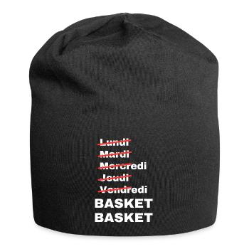 week-end basket - Bonnet en jersey - noir - Devant