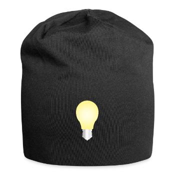 light bulb - Jersey Beanie - black - Front