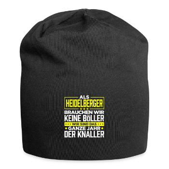 HEIDELBERGER - Böller - Jersey-Beanie - Schwarz - Vorne