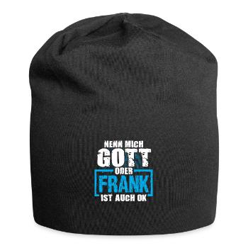 FRANK - ok - Jersey-Beanie - Schwarz - Vorne
