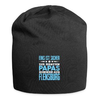 FLENSBURG - Papa - Jersey-Beanie - Schwarz - Vorne