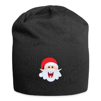 Funny Santa Claus! Funny Santa Claus - Jersey-Beanie - Schwarz - Vorne