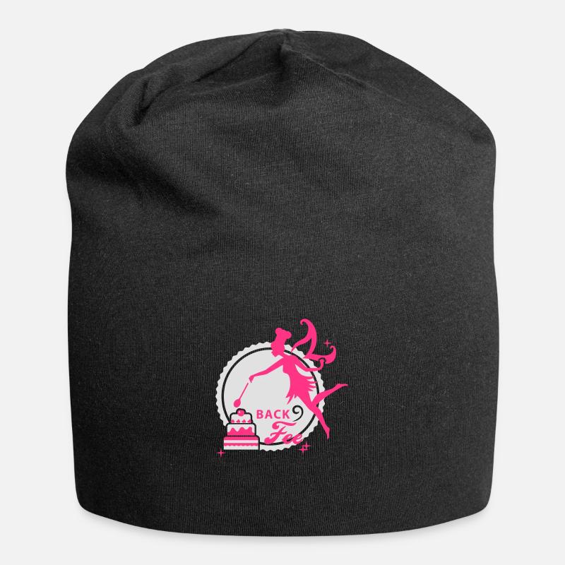 Backfee 2C - Jersey-Beanie - Schwarz