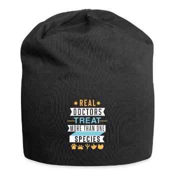 Veterinarian | Veterinary | Love of animals - Jersey Beanie - black - Front