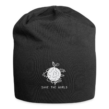 Save the World - Jersey-Beanie - Schwarz - Vorne