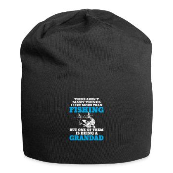 Fishing Grandad - Jersey Beanie - black - Front