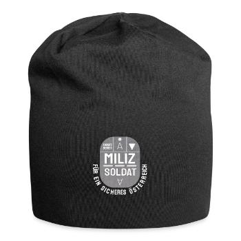 Milizsoldat - Für ein sicheres Österreich! - Jersey-Beanie - Schwarz - Vorne