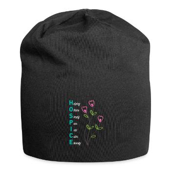 Hospice aidant les autres dans une éternité calme - Bonnet en jersey - noir - Devant