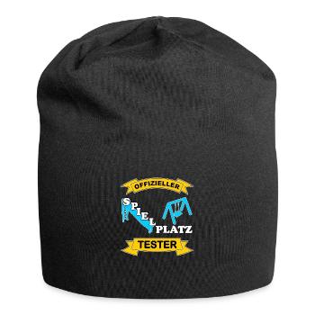Spielplatz Tester - Jersey-Beanie - Schwarz - Vorne