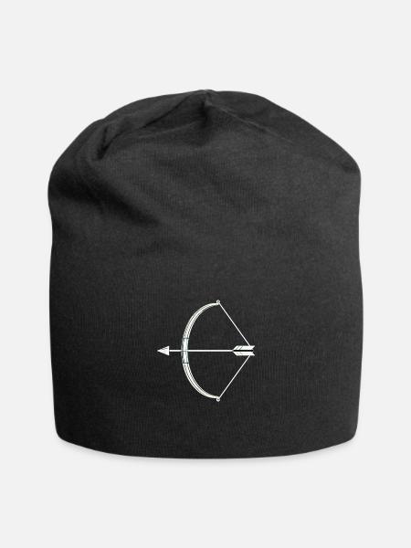 Pfeil und Bogen Bogenschütze - Jersey-Beanie - Schwarz