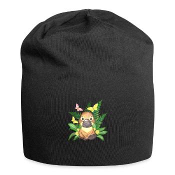 Australie Ornou doux australique animal blason - Bonnet en jersey - noir - Devant