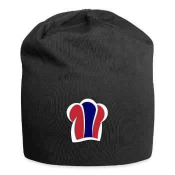 Thailändische Kochmütze Küche Thai Chefkoch - Jersey-Beanie - Schwarz - Vorne