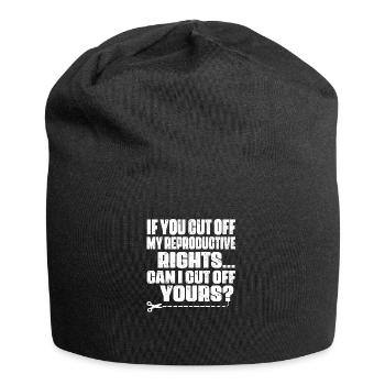 Womens Reproductive Rights - Feminism Pro-Choice - Jersey Beanie - black - Front