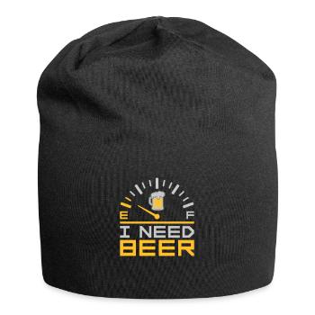 I Need Beer - Jersey Beanie - black - Front
