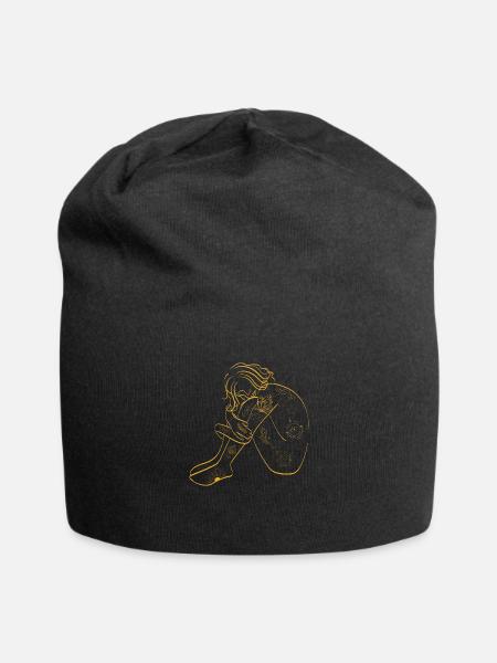 be unique - Jersey-Beanie - Schwarz
