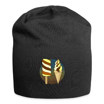 Eis - Jersey-Beanie - Schwarz - Vorne