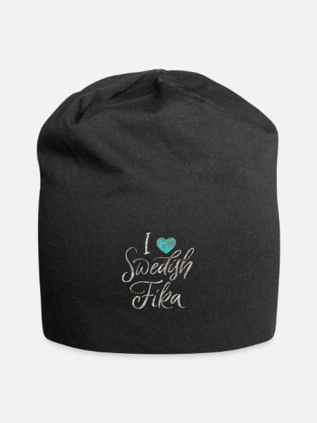 Schweden Schweden Viking Norden Skandinavien fika - Jersey-Beanie - Schwarz