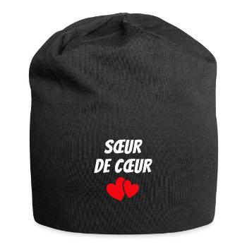 Sœur de cœur / meilleure amie - Bonnet en jersey - noir - Devant
