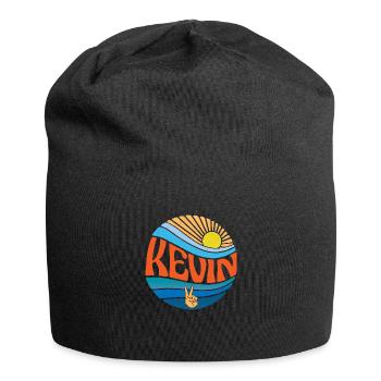 Kevin Chemise Vintage Coucher de soleil Kevin Groovy Tie Dye - Bonnet en jersey - noir - Devant