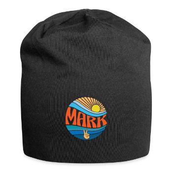 Mark Shirt Vintage Sunset Mark Groovy Tie Dye - Jersey-Beanie - Schwarz - Vorne