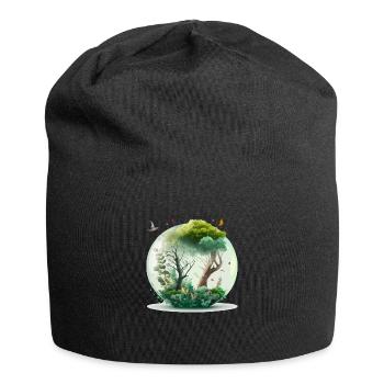 La forêt miniature - Bonnet en jersey - noir - Devant