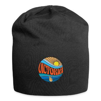 Victoria Hemd Vintage Sunset Victoria Groovy Krawatte - Jersey-Beanie - Schwarz - Vorne