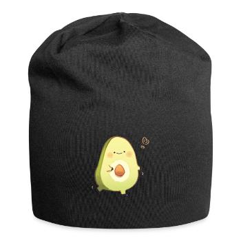 Embracing avocado - Jersey Beanie - black - Front
