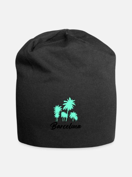 barcelona - Jersey-Beanie - Schwarz
