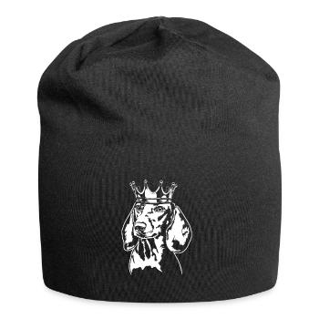 Teckel teckel Krone Chien Chiens Wilsigns - Bonnet en jersey - noir - Devant