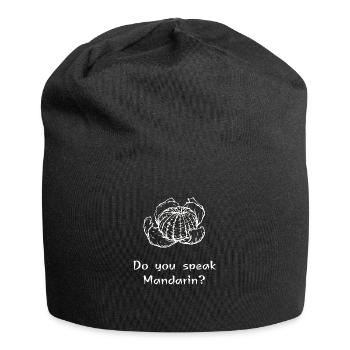 Mandarin - Chinesisch at it's best! - Jersey-Beanie - Schwarz - Vorne