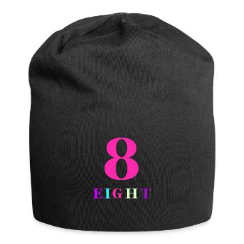 Acht-8-jähriges Jubiläum - Jersey-Beanie - Schwarz - Vorne