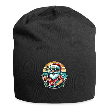 Père Noël d’été - Bonnet en jersey - noir - Devant