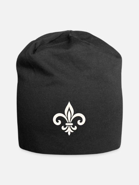fleur de lys - Bonnet en jersey - noir