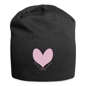 COEUR Rose - Bonnet en jersey - noir - Devant