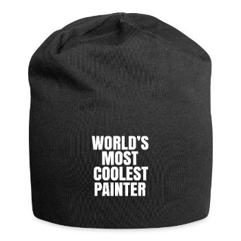 world's coolest painter - Jersey Beanie - black - Front