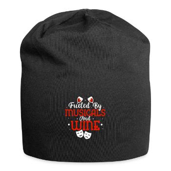 Alimenté par des comédies musicales et du vin Singing Theater - Bonnet en jersey - noir - Devant