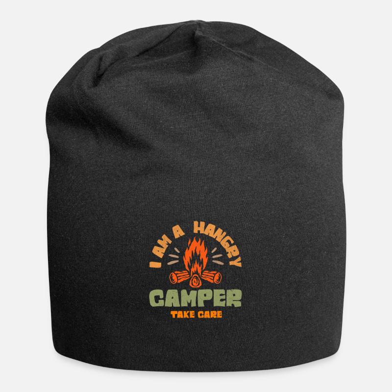 I'm a hungry camper - Jersey Beanie - black